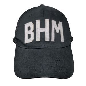 BHM Aviate Snapback Mesh Back Trucker Hat Black OSFM Solid 6 Panel